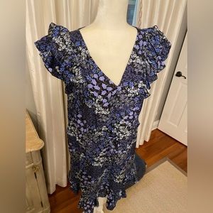 💙🖤Rebecca Taylor sleeveless floral print dress